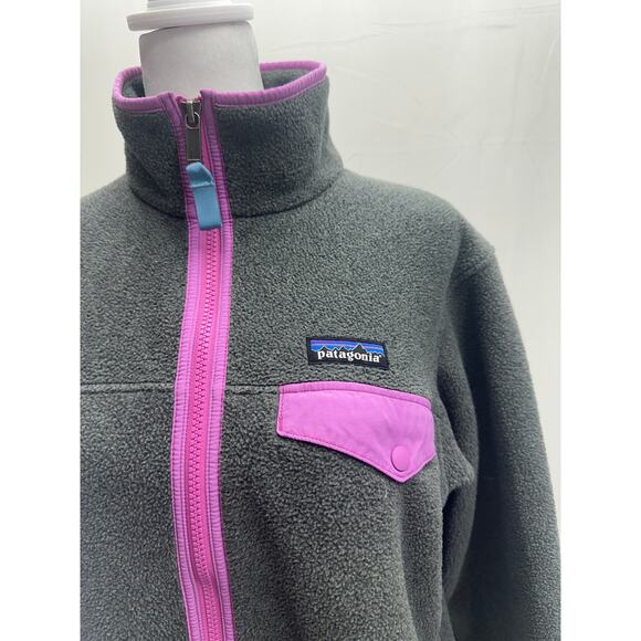 Patagonia Gray/Pink Fleece Jacket S - Picture 1 of 5